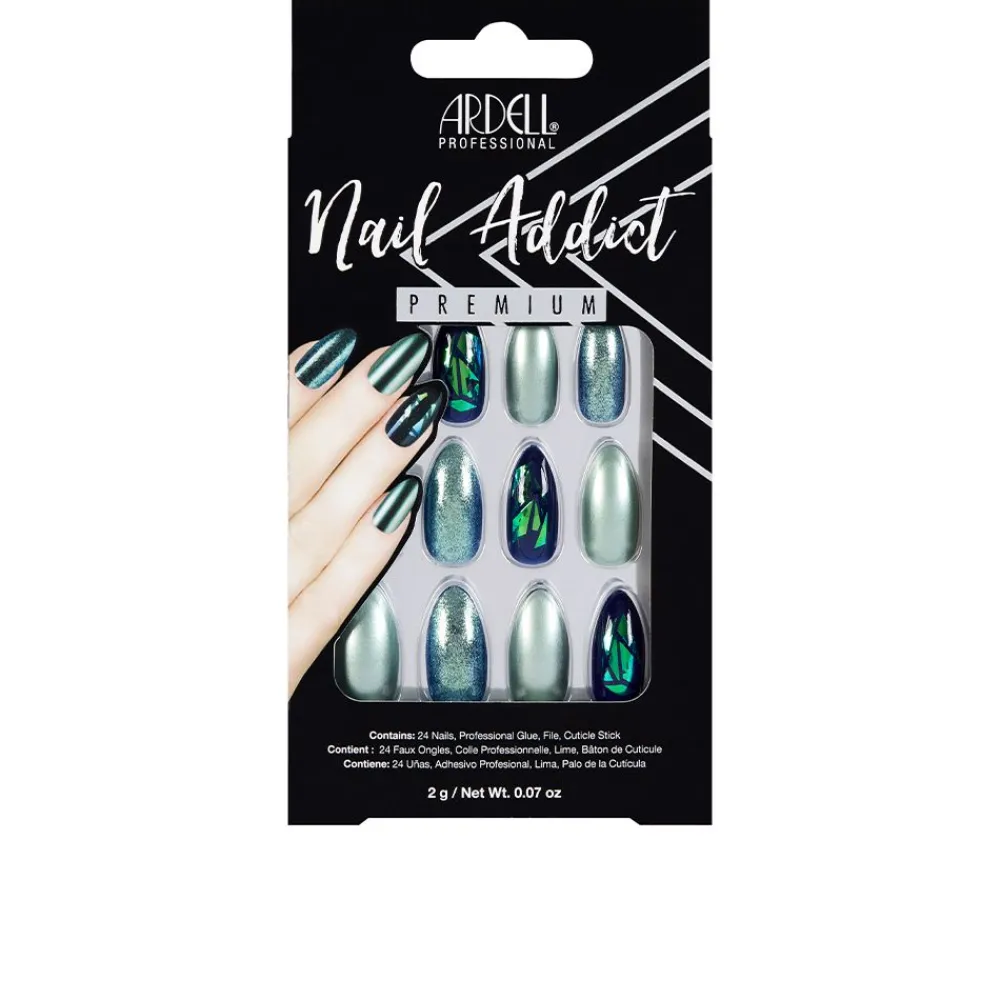 ardell_nail_addict_green__0.webp Ardell Nail Addict Green Glitter Chrome New