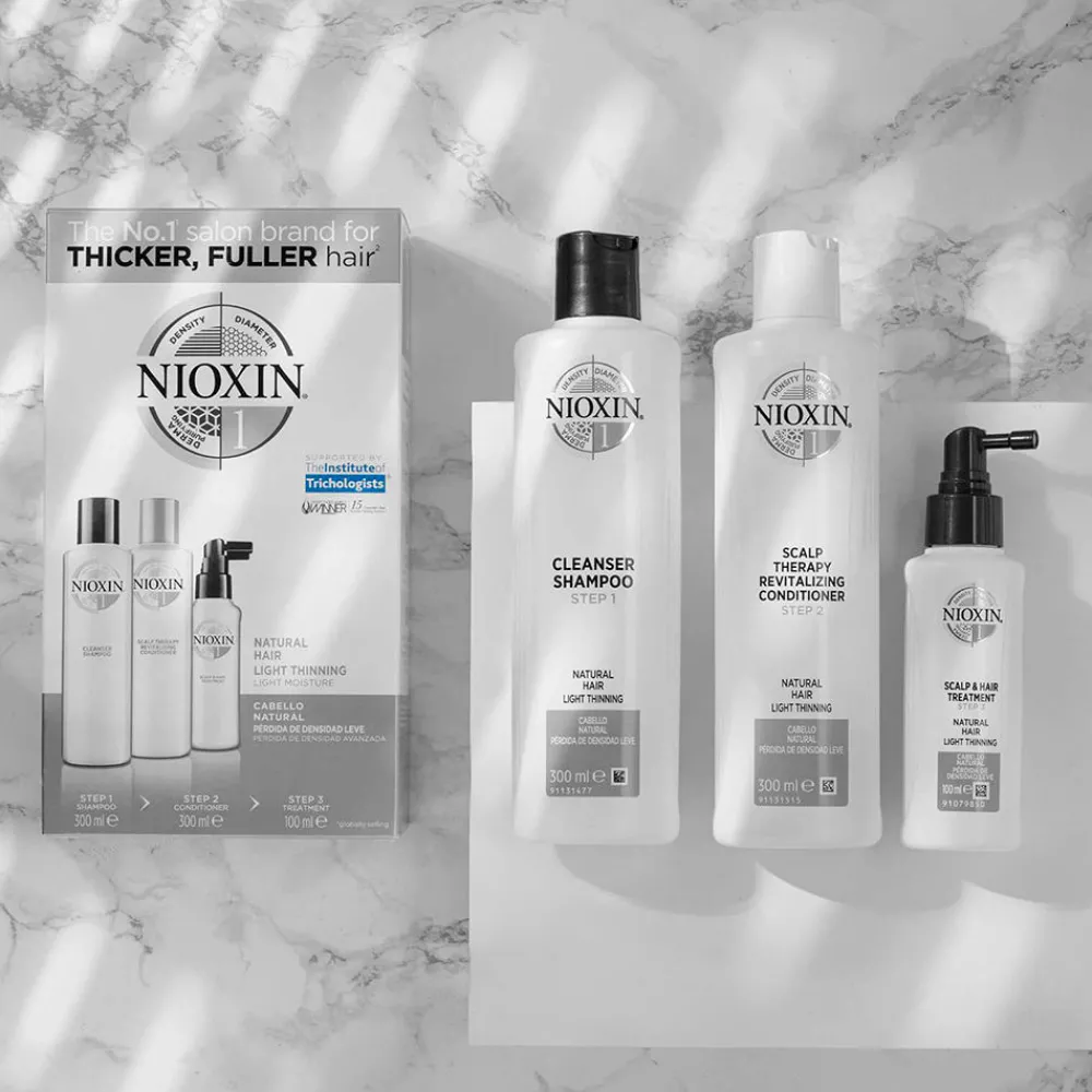 nioxin_sistema___champ__c_6.webp Nioxin Sistema 1 - Champú - Cabello Natural Con Perdida Ligera De Densidad - Paso 1 Sale
