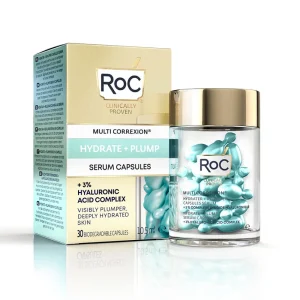 Roc Hydrate + Plump Capsulas Sérum Con Acido Hialuronico Hot